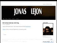 Tablet Screenshot of jonaslejon.com